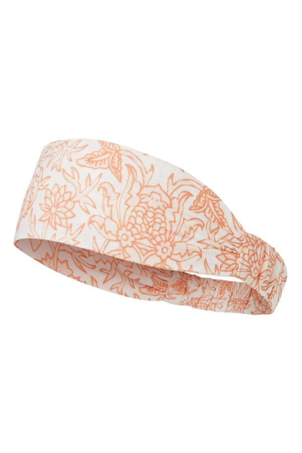 Headband Floral Printed Terra – Orange