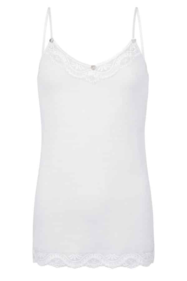 Laced Short Singlet – White
