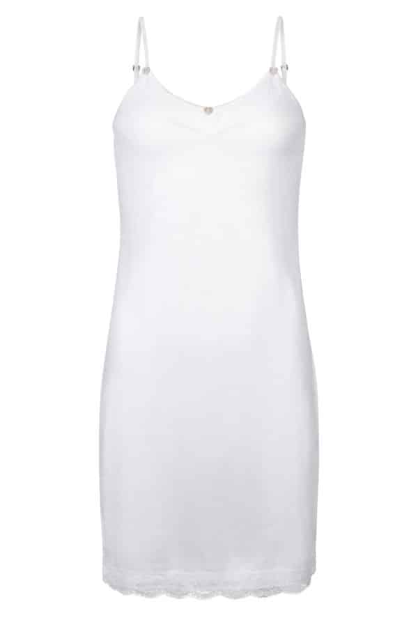 Laced Long Singlet – White
