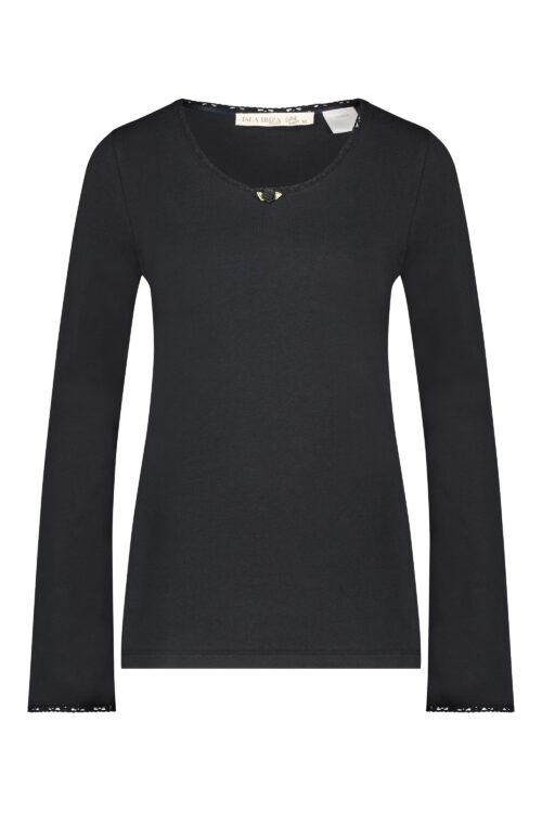 Long Sleeve Basic T-Shirt – Black