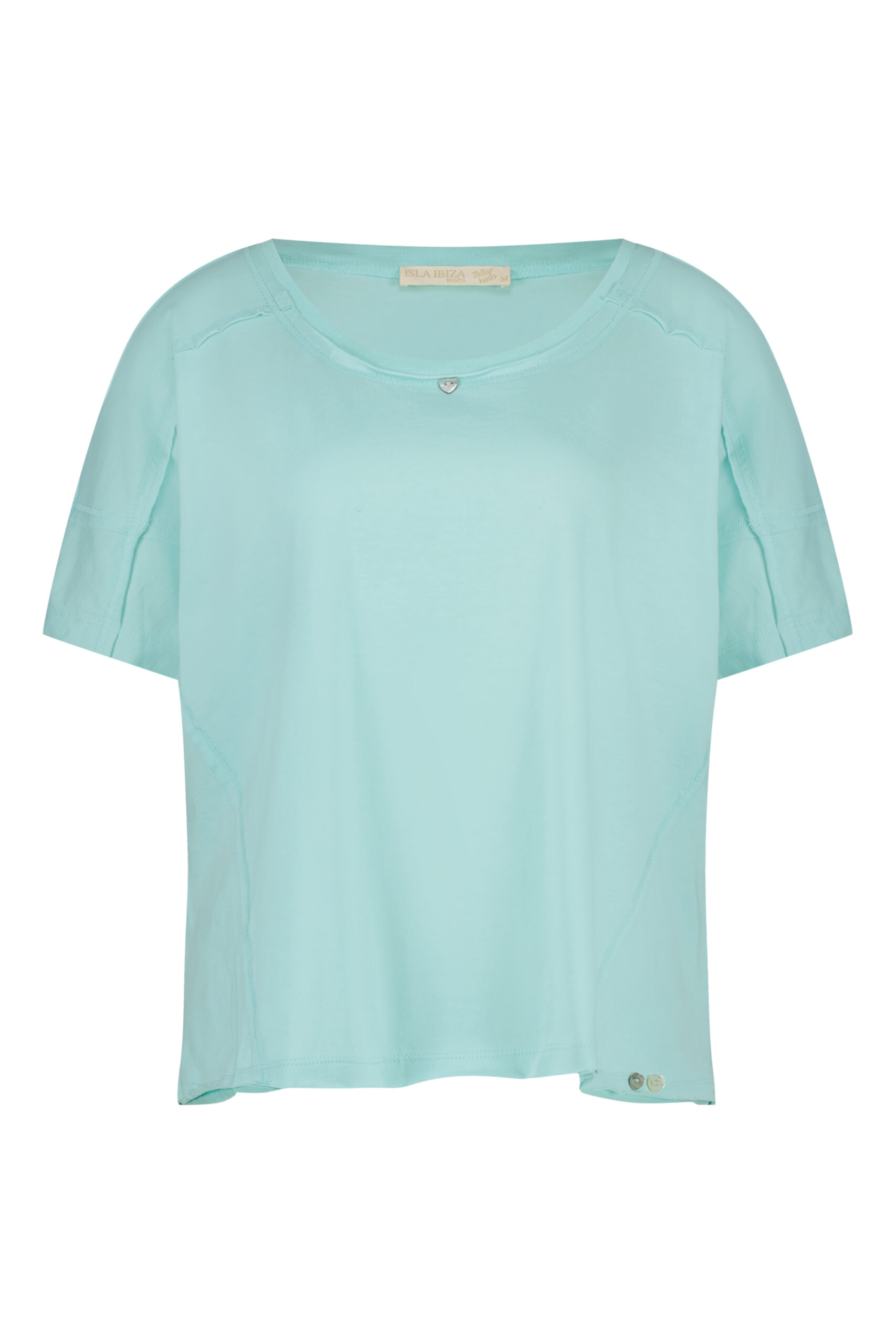 Basic Baggy Short Sleeve T-Shirt – Turquoise – Isla Ibiza Bonita