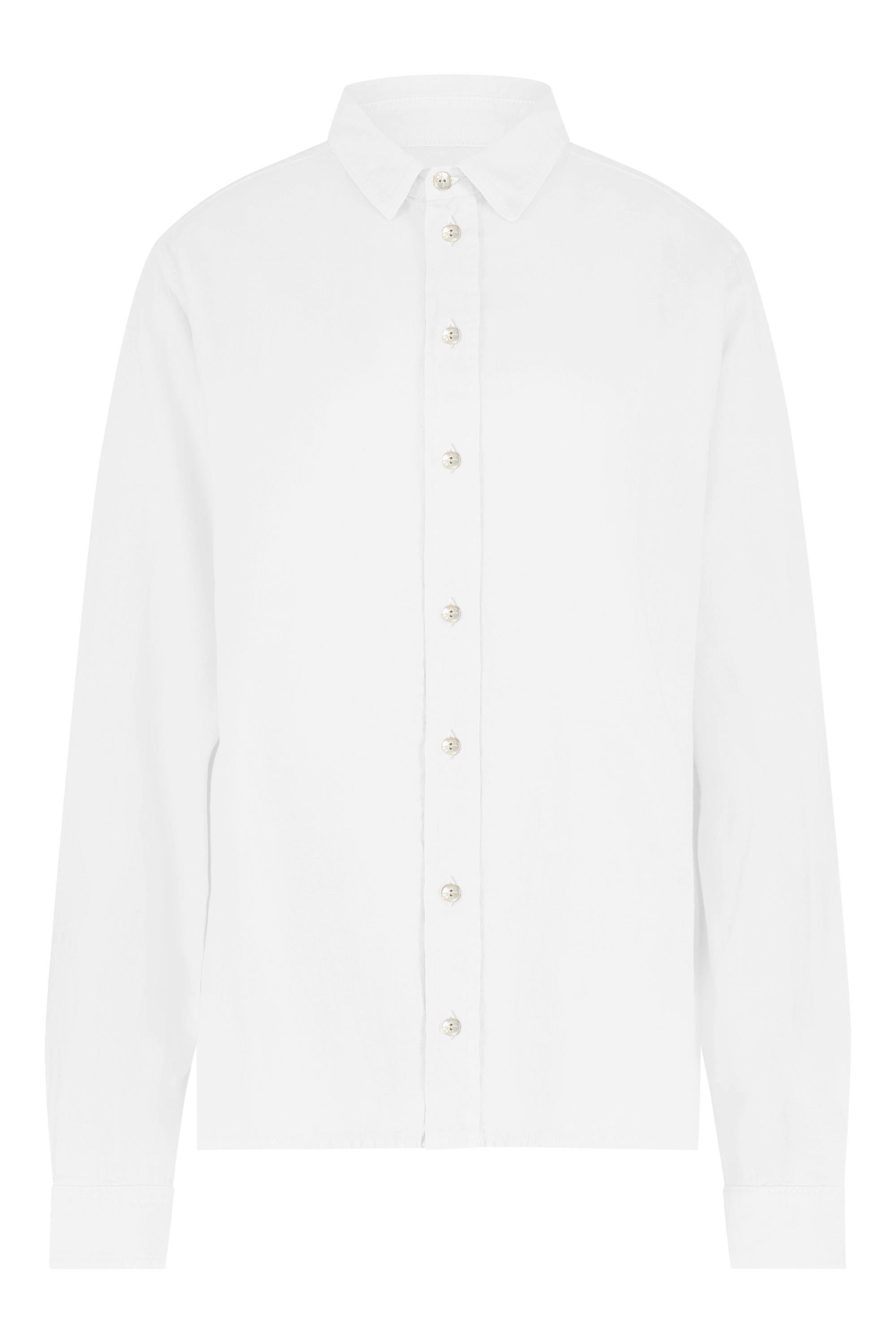 Men's Linen Shirt Sant Carles – White